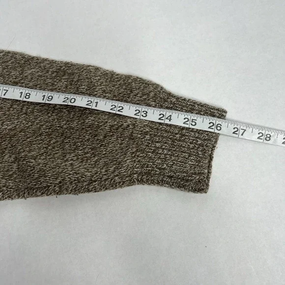 Vintage LL Bean Sweater Mens XL Tall Brown Heather Wool Crewneck Pullover 90s